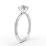 Load image into Gallery viewer, Round Cut Real Moissanite 5 Prong Solitaire Ring 14K Gold Plated