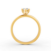 1-5 Ct Marquise Cut Real Moissanite 6 Prong Solitaire Ring 14K Yellow Gold Plated