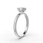 Load image into Gallery viewer, Round Cut Real Moissanite Bezel Set Solitaire Ring 14K Gold Plated