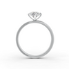 1-5 Ct Round Cut Real Moissanite 4 Prong Solitaire Ring 14K Yellow Gold Plated