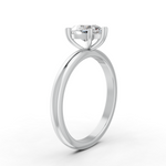 Load image into Gallery viewer, Heart Cut Real Moissanite 5 Prong Solitaire Ring 14K Gold Plated
