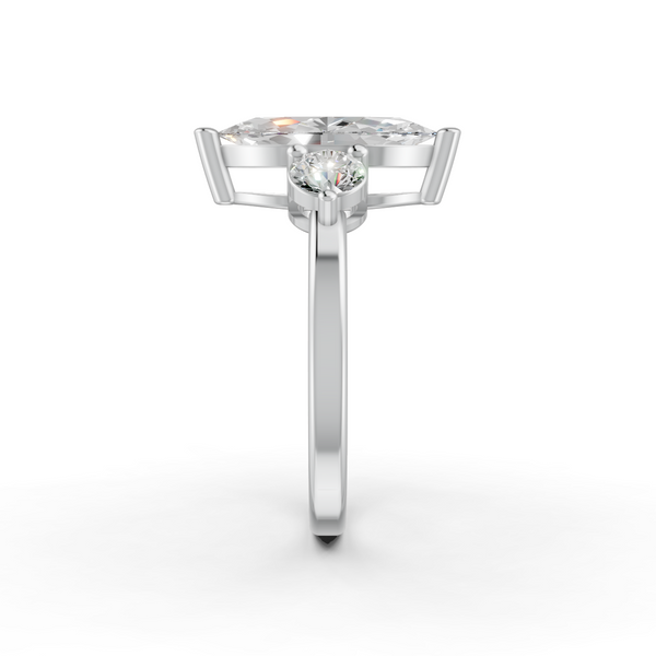 1.89Ct Marquise Cut Moissanite Women's Engagement Ring 14K Yellow Gold Plated