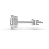Marquise Cut Real Moissanite 2 Prong Solitaire Stud Earrings Screw Back 14K Gold Plated