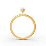 Load image into Gallery viewer, Marquise Cut Real Moissanite 2 Prong Solitaire Ring 14K Gold Plated