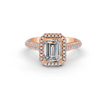 Load image into Gallery viewer, 2.50 Ct Radiant Cut Moissanite Engagement Ring 14K Gold Plated