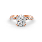 Load image into Gallery viewer, 2.50Ct Oval Cut Moissanite Women Engagement Ring 14K Gold Plated