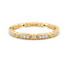 0.18Ct Round Cut Moissanite Full Eternity Band Ring In 14K Gold Plated