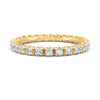 0.54Ct Round Cut Moissanite Full Eternity Band Ring 14K Gold Plated