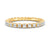 0.54Ct Round Cut Moissanite Full Eternity Band Ring 14K Gold Plated