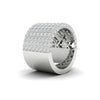 6.11CT Round Cut Moissanite Women's Wedding Band Ring 14K White Gold Plated
