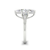 4.09Ct Marquise Cut Moissanite Engagement Ring 14K Yellow Gold Plated