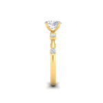 Load image into Gallery viewer, 1Ct Oval Cut Moissanite Solitaire Engagement Ring 14K Yellow Gold Plated