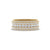 4Ct Round Cut Moissanite Men's Wedding Band Ring 14K Yellow Gold Plated