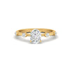1.21 Ct Oval Cut Moissanite Solitaire Engagement Ring 14K Yellow Gold Plated