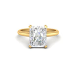 Load image into Gallery viewer, 3.50Ct Radiant Cut Moissanite Women Solitaire Ring 14K Yellow Gold Plated