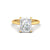 3Ct Radiant Cut Moissanite Women Solitaire Ring 14K Yellow Gold Plated