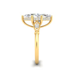 Load image into Gallery viewer, 4Ct Marquise Cut Moissanite Engagement Ring 14K Yellow Gold Plated