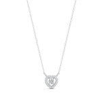 Load image into Gallery viewer, 0.17 Ct Round Cut Moissanite Women's Heart Necklace Pendant 14K Gold Plated