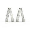0.15 Ct Round Cut Moissanite Hoop Earrings 14K Gold Plated