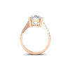 6 Ct Oval Moissanite Women Engagement Rings 14K White Gold Plated