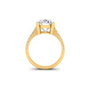 6 Ct Oval Moissanite Women Engagement Rings 14K White Gold Plated