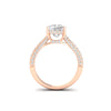 2.67 Ct Princess Cut Moissanite Women Engagement Ring 14K Yellow Gold Plated