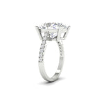 Load image into Gallery viewer, 7 Ct Oval Moissanite Women Engagement Rings 14K White Gold Plated