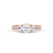 1.75Ct Round Cut Moissanite Women Engagement Wedding Ring 14K Yellow Gold Plated