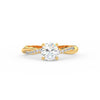 1.50Ct Round Cut Moissanite Twist Solitaire Engagement Ring 14K Yellow Gold Plated