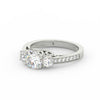 1.95Ct Round Cut Moissanite Women Engagement Wedding Ring 14K Yellow Gold Plated