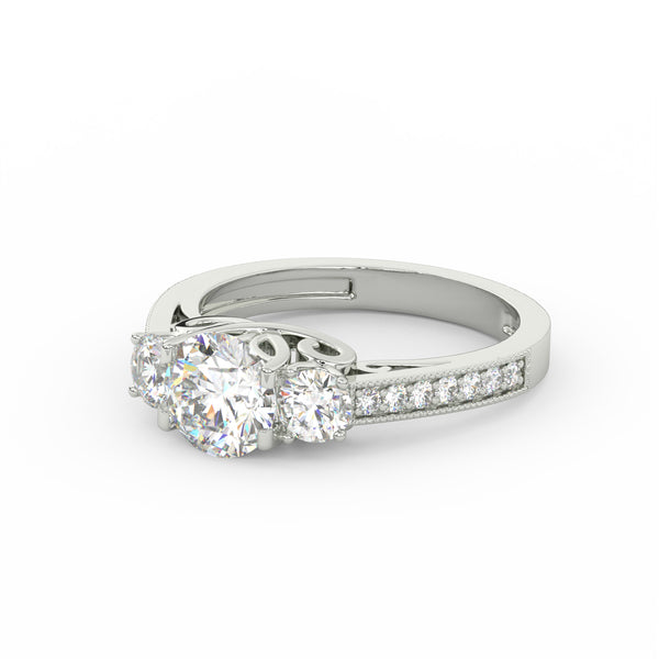 1.95Ct Round Cut Moissanite Women Engagement Wedding Ring 14K Yellow Gold Plated