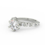 Load image into Gallery viewer, 3Ct Round Cut Moissanite Women's Wedding Engagement Ring – 14K White Gold Plated