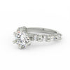 4Ct Round Cut Moissanite Women's Wedding Engagement Ring 14K Yellow Gold Plated