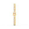 8.70 Ct Round Cut Moissanite Bezel Set Tennis Bracelet 14K Yellow Gold Plated