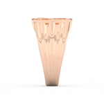 Load image into Gallery viewer, 2Ct Round Cut Moissanite Men’s Flying Eagle Ring – 14K Yellow Gold Plated