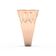 2Ct Round Cut Moissanite Men’s Flying Eagle Ring – 14K Yellow Gold Plated