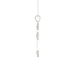 Load image into Gallery viewer, 2Ct Round Cut Moissanite Men’s Cross Pendant in 14K White Gold