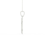 Load image into Gallery viewer, 3Ct Round Moissanite Men Cross Pendant 14K White Gold Plated