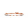 8.40 Ct Round Cut Moissanite Wave Tennis Bracelet 14K Yellow Gold Plated