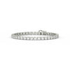 8.40 Ct Round Cut Moissanite Wave Tennis Bracelet 14K Yellow Gold Plated