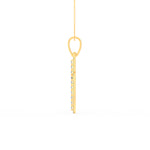 Load image into Gallery viewer, 3Ct Round Moissanite Men Cross Pendant 14K White Gold Plated