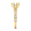 4Ct Round Cut Moissanite Women's Wedding Engagement Ring 14K Yellow Gold Plated