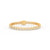 8.70 Ct Round Cut Moissanite Bezel Set Tennis Bracelet 14K Yellow Gold Plated