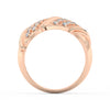 1Ct Round Cut Moissanite Men Cluster Wedding Band Ring 14K Yellow Gold Plated