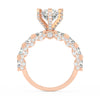 4Ct Round Cut Moissanite Women's Wedding Engagement Ring 14K Yellow Gold Plated