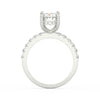 3.18Ct Oval Cut Moissanite Halo Engagement Ring 14K Yellow Gold Plated