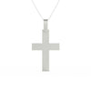 3Ct Round Moissanite Men Cross Pendant 14K Yellow Gold Plated
