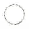 8.40 Ct Round Cut Moissanite Wave Tennis Bracelet 14K Yellow Gold Plated
