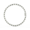 8.70 Ct Round Cut Moissanite Bezel Set Tennis Bracelet 14K Yellow Gold Plated