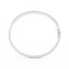 2.55Ct Round Cut Moissanite Wave Bangle Bracelet 14K Yellow Gold Plated